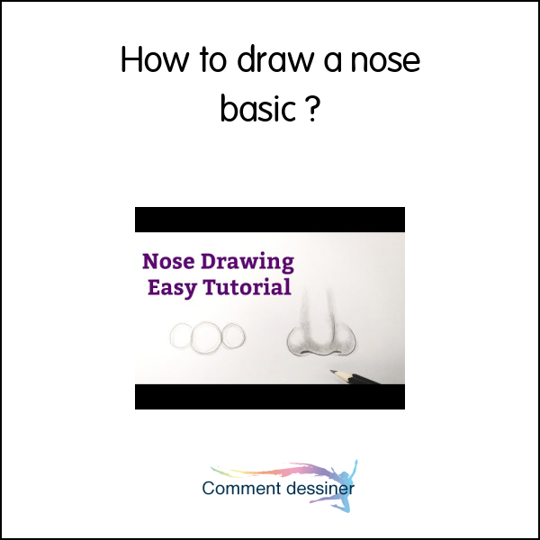 How to draw a nose basic